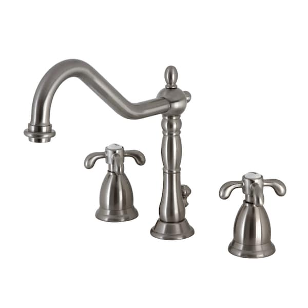 Kingston Brass KS1998TX 8" Widespread Bathroom Faucet, Brushed Nickel KS1998TX - main
